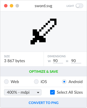 Trym light UI